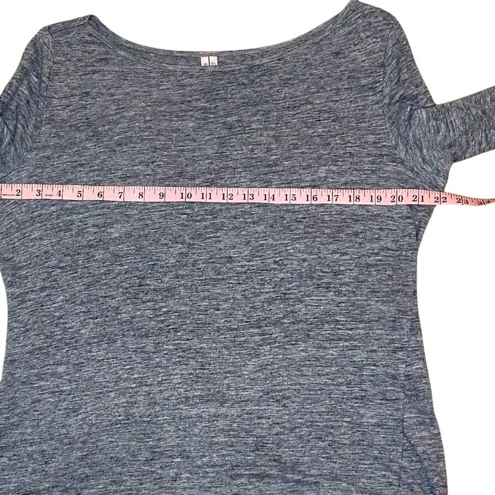 Banana Republic Heather Gray 100% Linen Long Sleeve Top Size XL - Picture 8 of 9